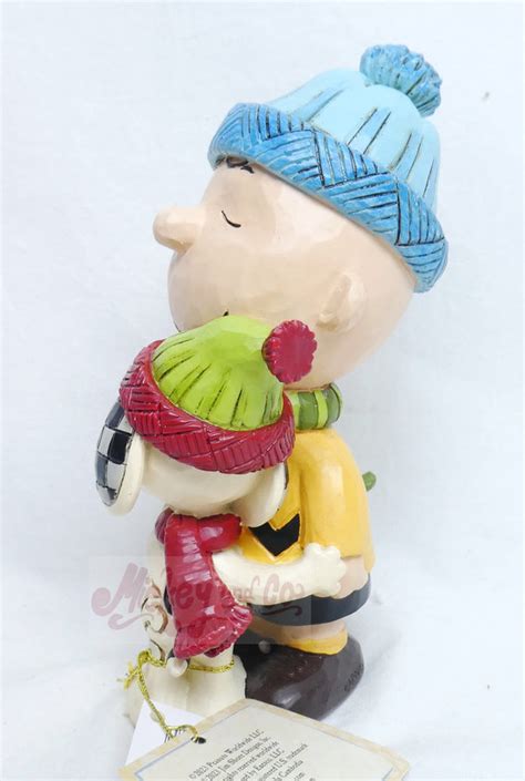 Enesco Peanuts By Jim Shore 6013043 Snoopy And Charlie Brown Hugging