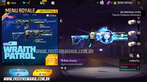 Arma Royale Free Fire Octubre 2022 Bison y Parafal Brujería Free