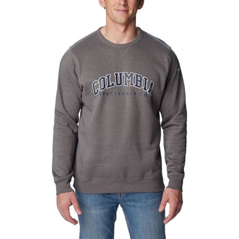 Columbia Men's Columbia Logo Fleece Crew Grey Heather