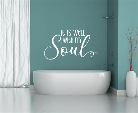 It Is Well With My Soul Wall Decal Laptop Decal Mirror Etsy