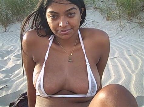 Indian Model Jennifer In A Tiny Bikini At Non Nude Beach XHamster