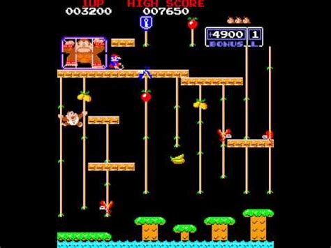 arcade game donkey kong junior  nintendo youtube