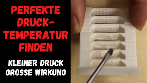 perfekte Drucktemperatur für deinen 3D Drucker TempTower 3D