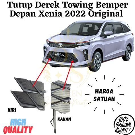 Jual Tutup Derek Towing Bemper Depan Xenia 2022 Original Shopee Indonesia