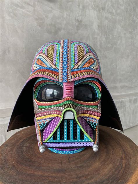 Zendao Original Darth Vader Mask Hand Painted Sculpture By Nativo