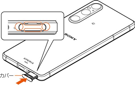 microSDメモリカードを取り付ける取り外す Xperia 1 V SOG10 オンラインマニュアル取扱説明書 au