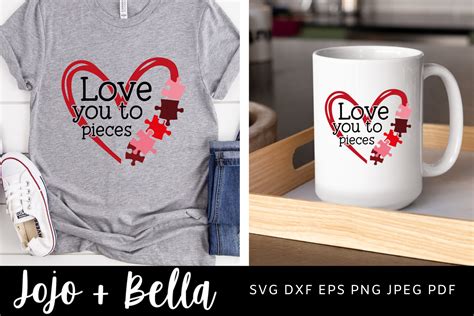 Valentines Svg, Love You to Pieces SVG Graphic by Jojo & Bella · Creative Fabrica