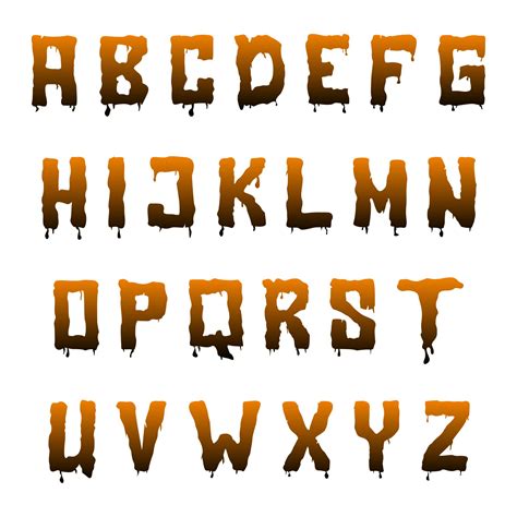 Spooky Halloween Letters Printable