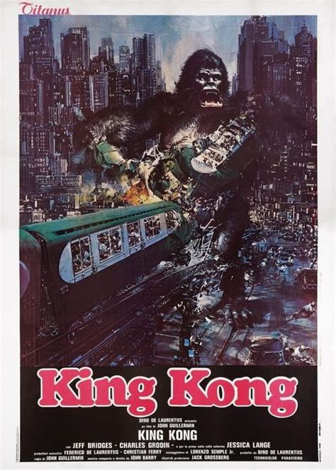 King Kong (1976) - Jeff Bridges, Jessica Lange - Poster, - Catawiki