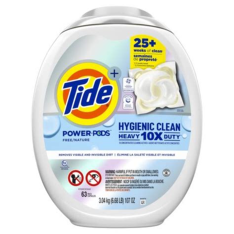 Tide Laundry Detergent Power Pods Hygienic Clean Heavy Duty 10X Free