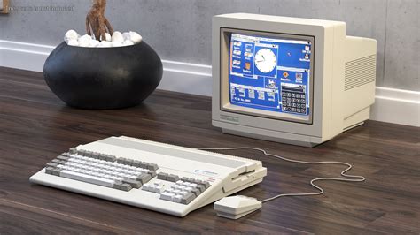 Commodore Amiga Computer With Monitor D Model Ds Blend