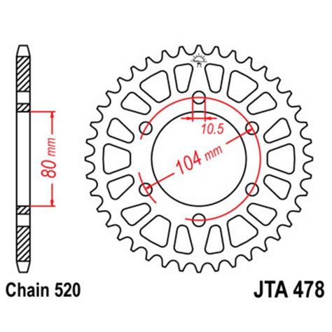 Couronne Jt Sprockets Aluminium Ultra Light Tech Roo