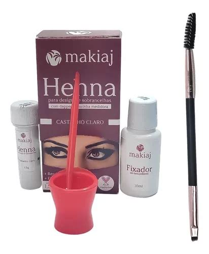 Kit Henna Pincel Dappen Pazinha Medidora Profissional Mercadolivre