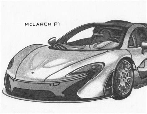 Mclaren P1 How To Draw Supercars Gallery 28b