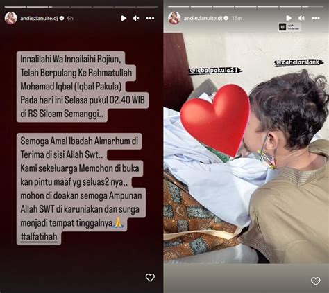 Aktor Iqbal Pakula Meninggal Dunia Istri Nyesek Bagikan Potret Anak