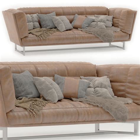 Modern Leather Sofa - FlippedNormals