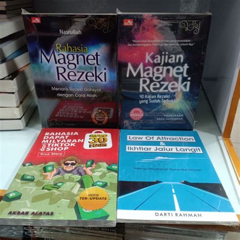 Jual Paket 4 Buku Rahasia Magnet Rezeki Kajian Magnet Rezeki Rahasia