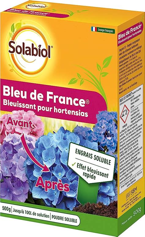 Solabiol Bleu De France Hortensias Bleu Effet Bleuissant Rapide