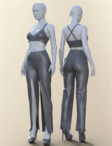 Dforce Open Pants Outfit For Genesis 8 Females Daz 3d