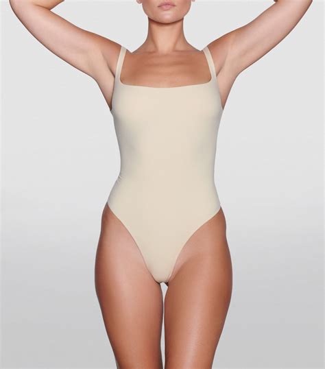 Womens Skims Nude Fits Everybody Square Neck Bodysuit Harrods