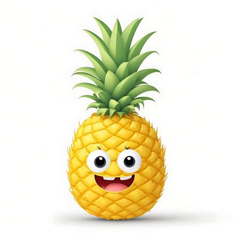 Premium Photo D Pineapple Cartoon Vector Illustration