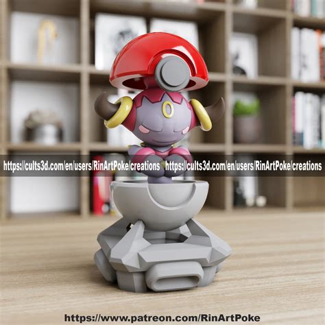 Stl File Hoopa Confined In The Pokeball From Pokemon 🐉 ・3d Print Design To Download・cults