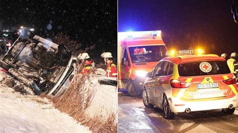 Schnee Und Gl Tte Sorgen F R Zahlreiche Unf Lle In S Dostbayern Am