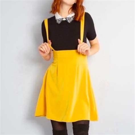 Modcloth Skirts Modcloth Overalls Winner Jumper Dressskirt Preppy