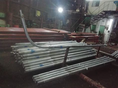 Single Arm Galvanized Steel Tubular Poles Length 7 M 9m At ₹ 3000