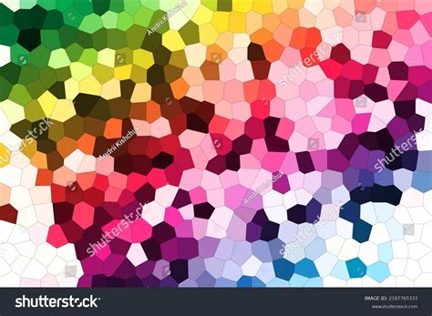 Rainbow Mosaic Texture Background Multicolored Rainbow Stock