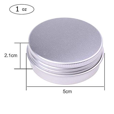 30 Ml（1 Oz） Silver Aluminum Round Lip Balm Tin Storage Jar Containers With Screw Cap For Lip