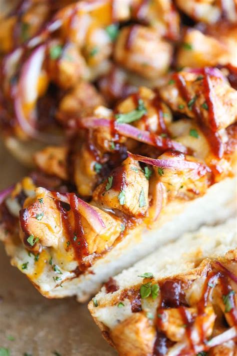 Bbq Chicken French Bread Pizza Damn Delicious Idée Recette