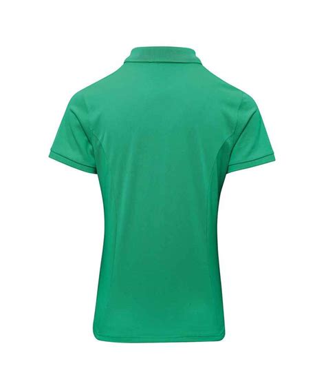 Premier Ladies Coolchecker® Plus Piqué Polo Shirt Kelly Green Order Uniform Uk Ltd