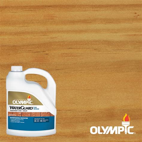 Olympic Waterguard Exterior Wood Stain Sealer Transparent Sequoia