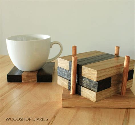 DIY Drink Coasters from Scrap Wood -- EASY Handmade Gift Idea