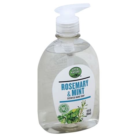 Open Nature Rosemary And Mint Liquid Hand Soap 12 Fl Oz From Andronico