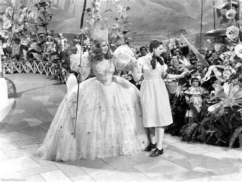 Wizard Of Oz Dorothy And Glinda The Good Witch Of The North B W 8x10