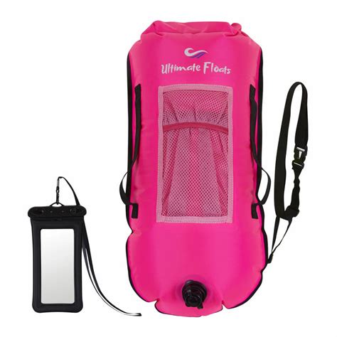 Ultimate Floats Swim Buoy Tow Float For Open Water Swimming Pink Fresh Air Junkie