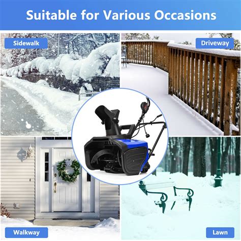 POWERFUL Heavy Duty Electric Snow Thrower with Chute Rotation ⋆ ...