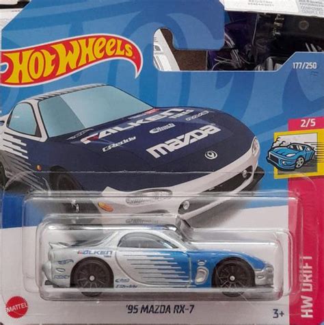 Hot Wheels Drift 95 Mazda Rx 7 Hcx62 Mattel Carrinho De Brinquedo Magazine Luiza