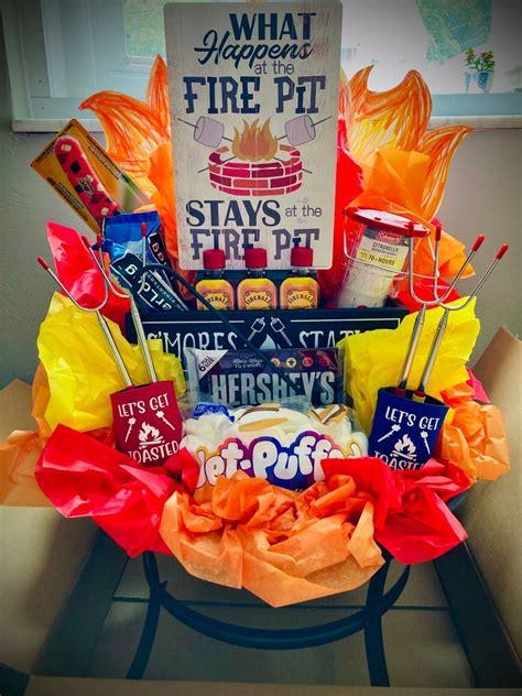 Fire Pit Raffle Basket Raffle Gift Basket Ideas Raffle Baskets