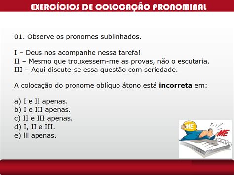 Questões De Colocação Pronominal