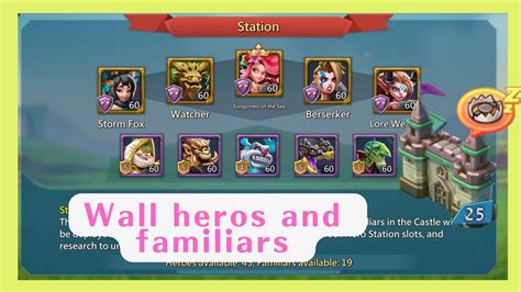 Lords MobilePerfect Guide To Wall Heroes And Familiars YouTube