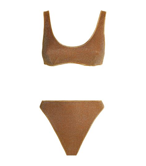 Womens Os Ree Brown Lumi Re Sporty S Bikini Set Harrods