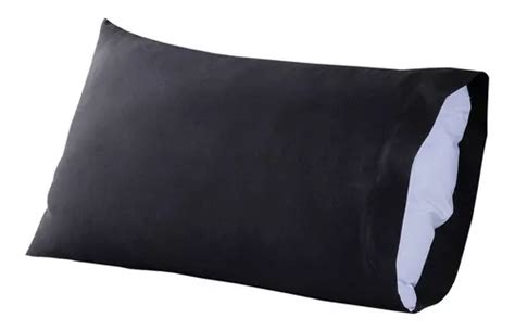 Par Fundas Almohada Esencial Est Ndar Colchas Concord Negro Mercadolibre