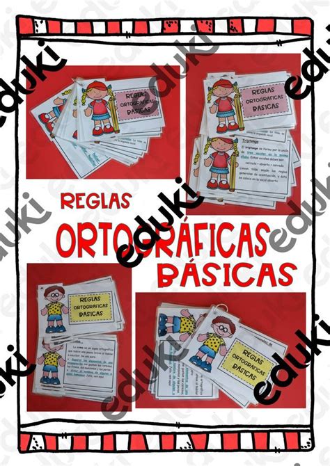 Reglas ortográficas básicas español material didáctico de las