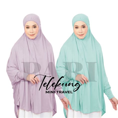 NEW ITEM Telekung Mini Khimar Instant Telekung Travel Poket Berzip