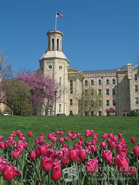 Wheaton College Blanchard Hall In The Spring Creation Light Photography