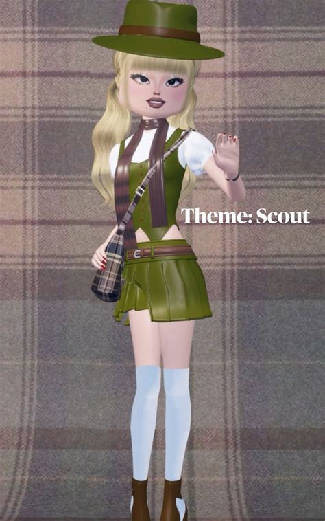 Theme Scout Dress To Impress Dti In 2024 Girl Scout Leader Girl