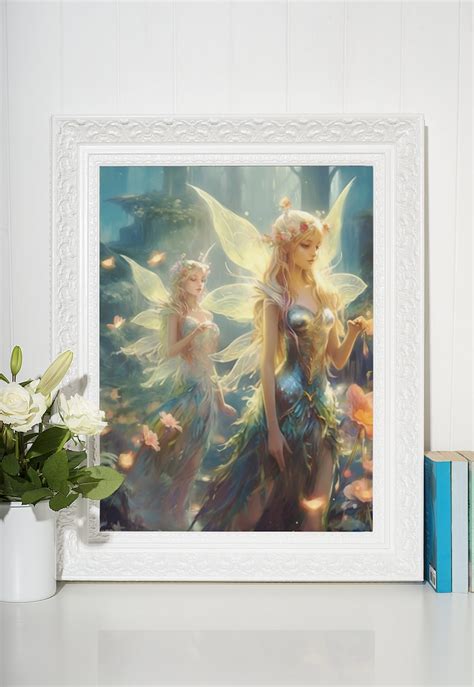 6 Magical Fantasy Fairies Png Digital Art Print Instant Download Fairy ...